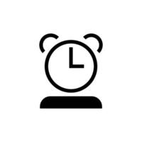 unique and simple logo of alarm vector