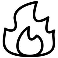burning fire flame vector
