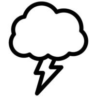 lightning thunder storm vector
