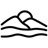 sunset desert dunes vector