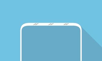 Single Desk flat icon design, Blue color background, light and shadow. vector
