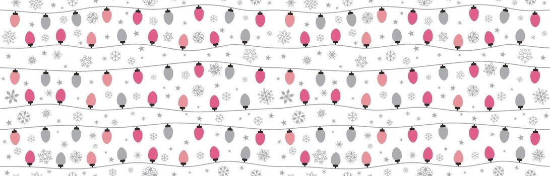 sin costura modelo de Navidad bulbo y copo de nieve vector