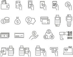 Payment method icon set, illustration vector