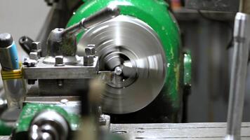Metalworking Lathe in Operation in Industrial Workshop Setting video
