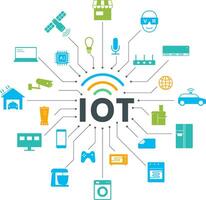 IOT icons set, concept of future. vector