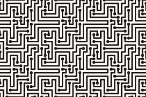 Circuit Board texture Background, like maze, seamless pattern vector