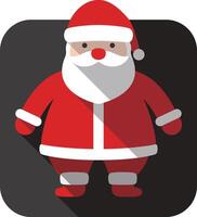 Santa Claus, simple Christmas element flat icon design vector