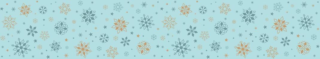 Seamless of snowflake and star, illustration background vector