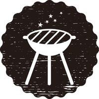 Barbecue party invitation design template illustration vector