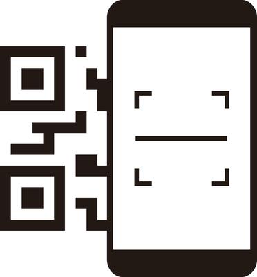 Smartphone scan the QR code