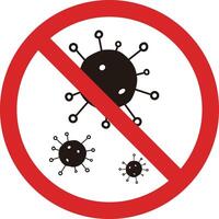 Stopping sign with virus vector