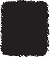 Black square. Painted grunge texture. Brush, smear, stains on white background. Design Element. vector