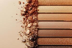 Sparkling makeup palette featuring assorted glitter shades for vibrant looks photo