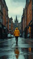 Exploring a colorful urban landscape with a view of historic architecture photo