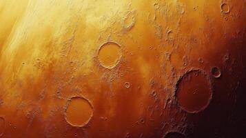 Explore the surface of Mars showcasing its rugged landscape and crater formations during quiet cosmic moments photo