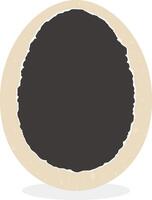 broken egg on the white background vector