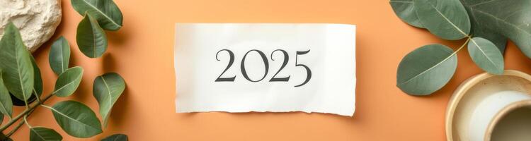 2025 a minimalist new year composition photo