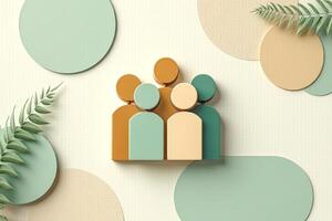 stylized figures represent unity. photo