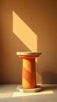 sunlit pedestal on octagonal base photo