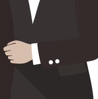 Man in suit flat design, illustration vector