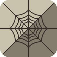 Spider web icon, Halloween flat icon design illustration vector