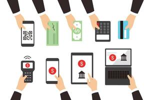 Concepts for payment method Concepts, illustration vector