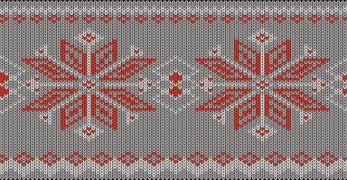 Snow nordic seamless Christmas pattern vector
