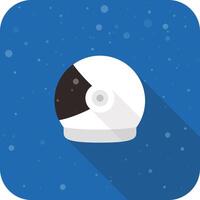 Astronaut helmet on the space illustration vector