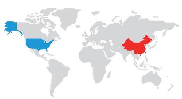 simple straight line map of the world, background vector