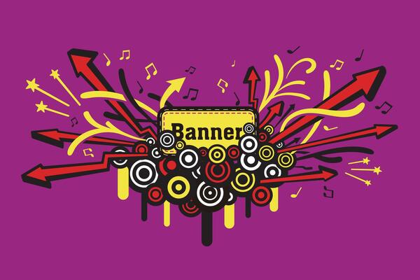 grunge music pattern, Rock and Roll, illustration