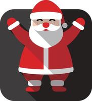 Santa Claus, simple Christmas element flat icon design vector