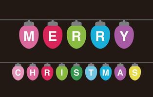 Christmas Bulb, simple Christmas element flat icon design vector