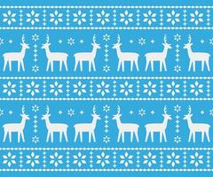 Christmas deer and snowflake pattern design, illustration vector