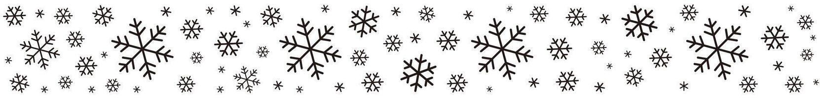 Seamless of snowflake, illustration background vector