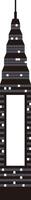 Modern City single large building vector