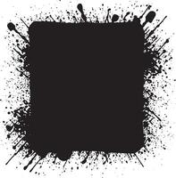 Brush stroke square texture. Isolated on white background. vector