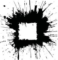 Brush stroke square texture. Isolated on white background. vector