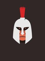 Portrait of gorilla, wearing Rome general helmet, cool style vector