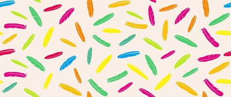 Feather seamless pattern, illustration vector