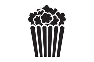 Stylized Silhouette of Popcorn for Event or Party Branding vector