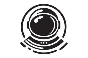 Astronaut Silhouette for Sci-Fi Posters and Space-Themed Projects vector