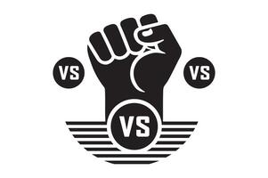 Minimalist Versus Icon Silhouette in Black and White vector