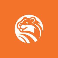 Modern Beaver, Logo Trend Setting vector