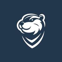 Gentle Beaver, Logo Sweet Design vector