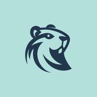 Distinctive Beaver, Logo Unique Masterpiece vector