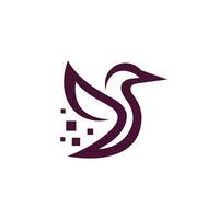 Customizable Bird Logo For Startups vector