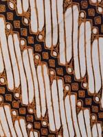 A close up of Javanese batik with a Parang Kuru pattern. Indonesian batik photo