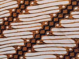 A close up of Javanese batik with a Parang Kuru pattern. Indonesian batik photo
