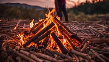 Campfire in the Wilderness photo