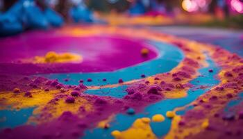 Abstract Colorful Swirl photo